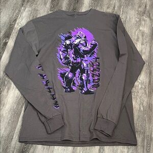 Marvel Avengers Thanos Superhero Graphic Long Sleeve T-Shirt Size M Streetwear